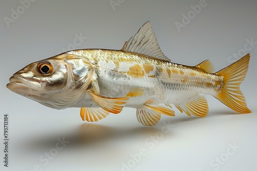 Educational Silver Fish with Well-Defined Features photo