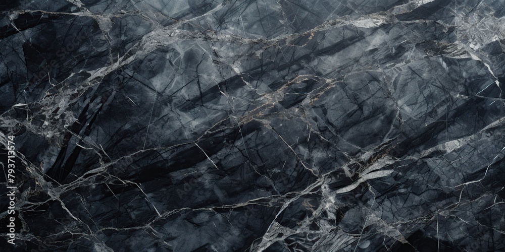 Black marble texture background pattern, abstract natural stone.