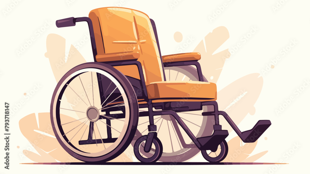 Wheelchair icon. Flat illustration of Wheelchair ve