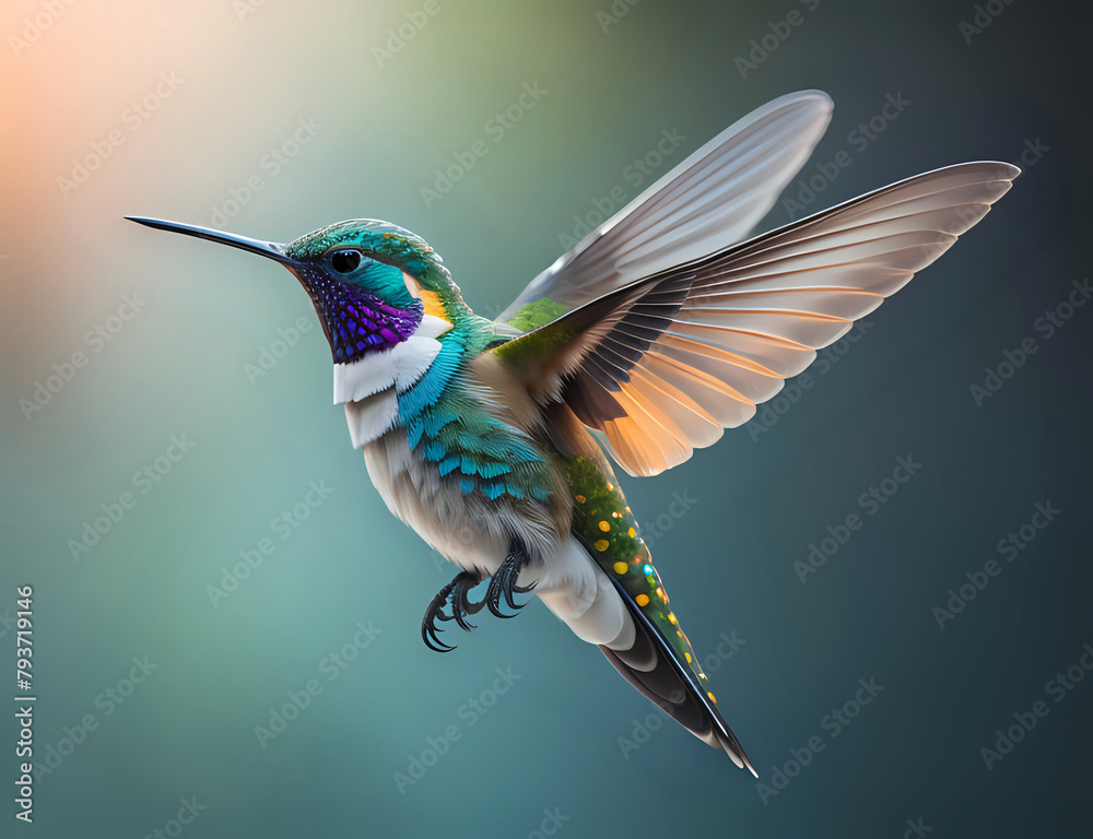 Fototapeta premium Kolibri im Flug