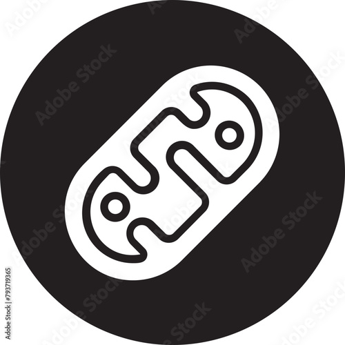 mitochondria glyph icon