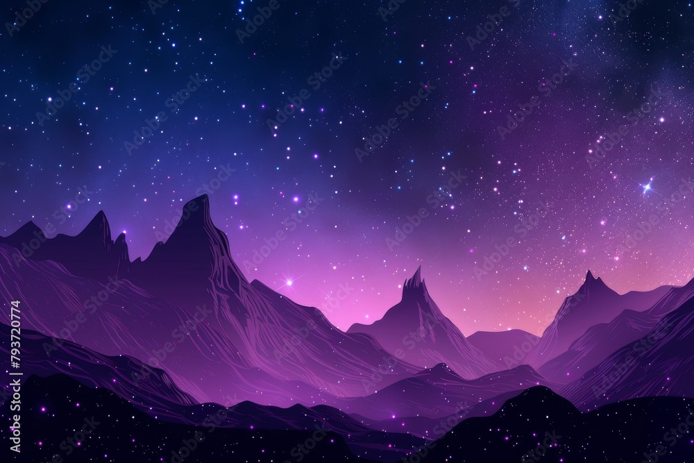 Gradient night sky for a starry and celestial atmosphere Gradient night sky for a starry and celestial atmosphere