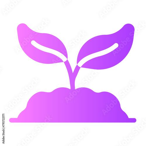 plant gradient icon
