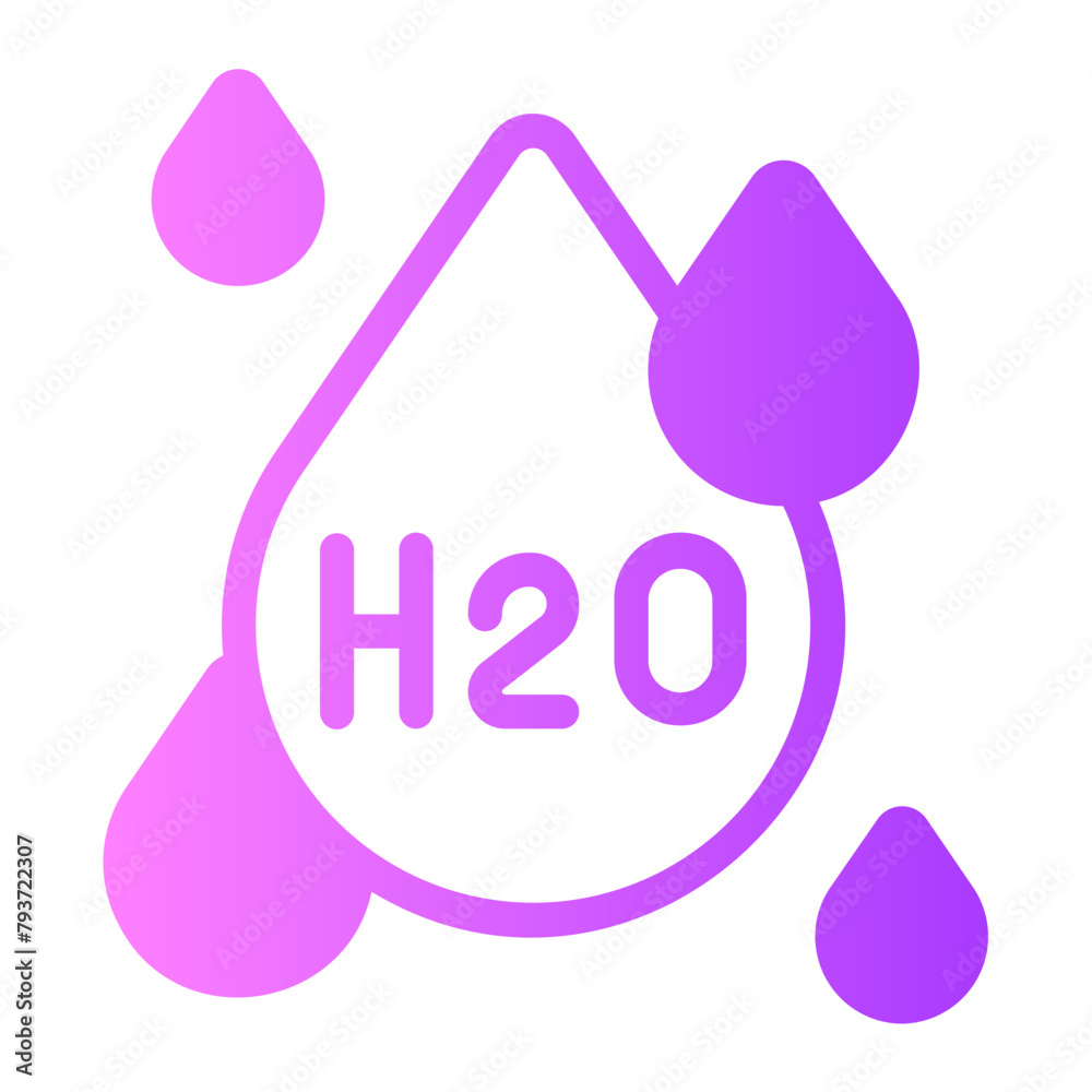 h2o gradient icon