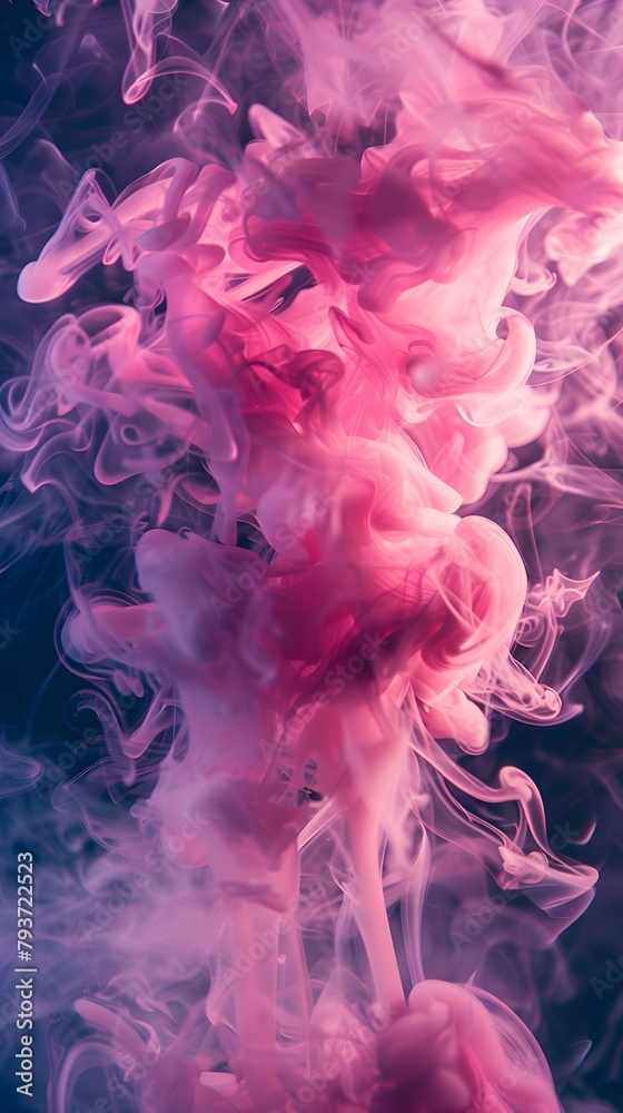 pink smoke on a grunge background