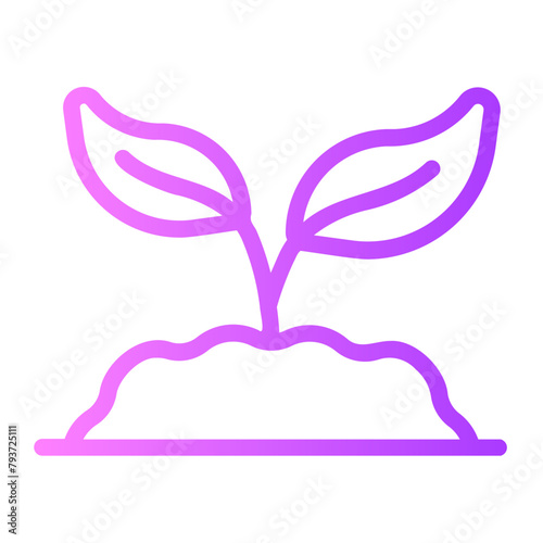 plant gradient icon