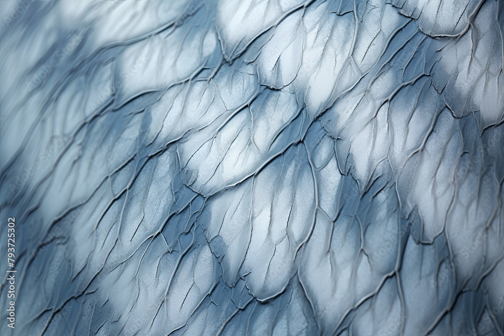 Obraz premium Arctic Wildlife Photography Filters: Frost Pattern Detail Sharpening In Focus