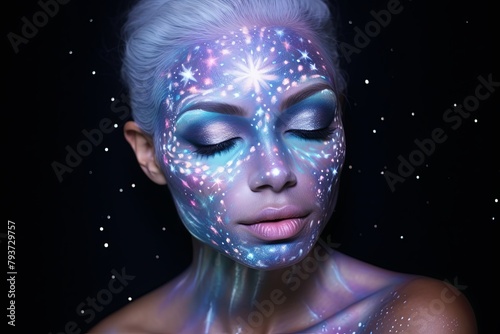 Glitter Galaxy Makeup Tutorials & Astral Body Painting Ideas: Sparkle in Style!