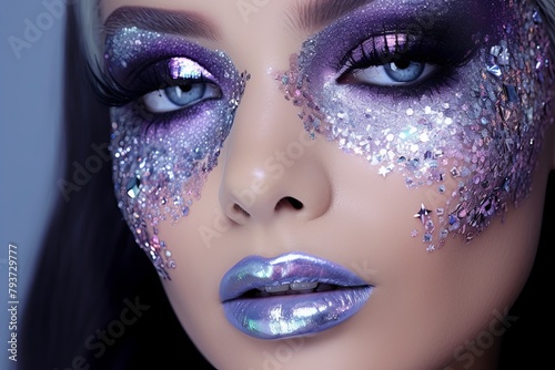 Alien Glamour: Glitter Galaxy Makeup Tutorials & Extraterrestrial Beauty Looks