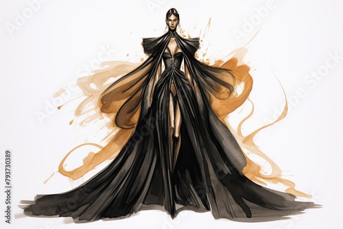 Iconic Haute Couture Fashion House Styles: Fashion Sketches Galore!