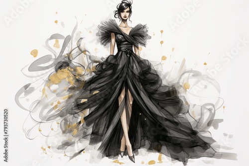 Luxury Brand Haute Couture Fashion Sketch Inspirations