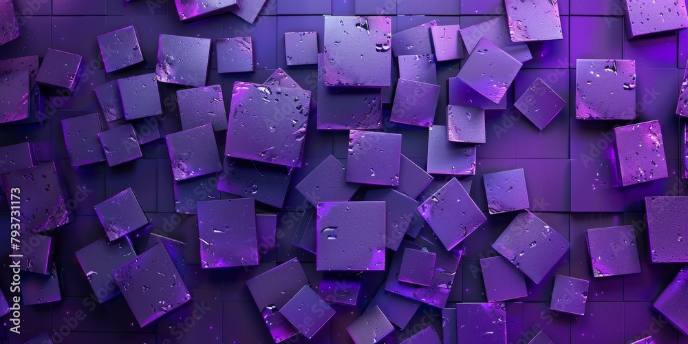 A purple background with many purple squares A purple background with many purple squares