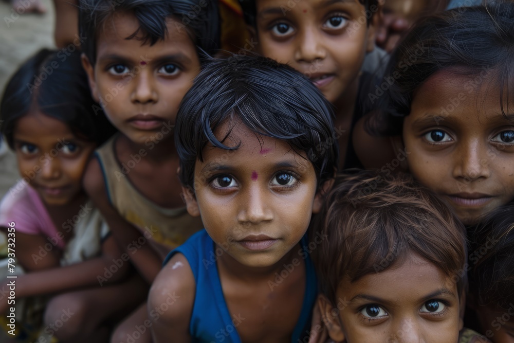 Unidentified Hindu kids in Pushkar, Rajasthan, India Unidentified Hindu kids in Pushkar, Rajasthan, India