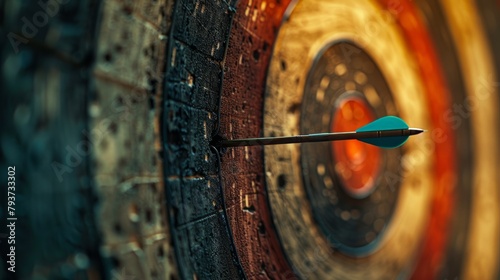 Arrows strike true at the bullseye, showcasing precision and focus