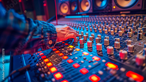 Professional DJ Mixer, A Symphony of Sound Controlled at Fingertips photo