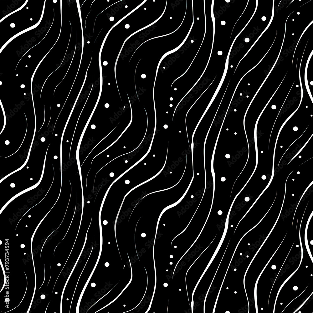 Fototapeta premium Wavy Grains Seamless Patterns Background