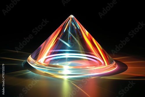Optical Prism Refractions: Vibrant Light Experimentations