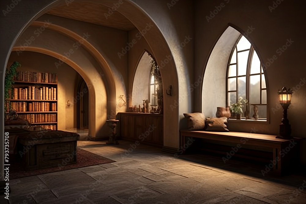 Ascetic Tranquility: Monastery Interior Designs for Serene Living Spaces