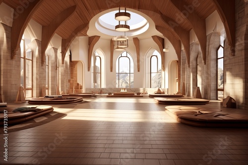 Serene Monastery Interior Designs  Meditative Space Planning Essentials