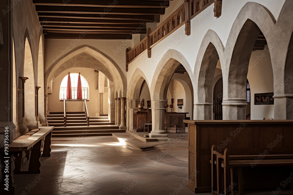 Monastic Heritage Preservation: Tranquil Monastery Interior Designs