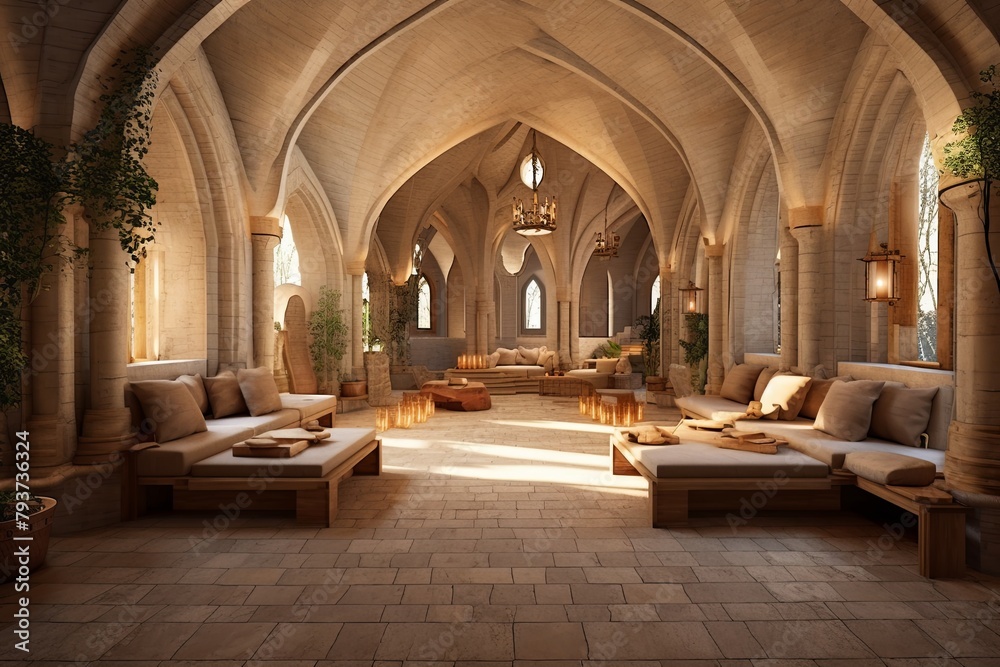 Tranquil Monastery Sanctuaries: Inspirational Interior Designs for Spiritual Retreats