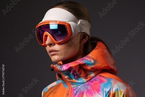 Snowcap Mountain Apparel Designs: Chic Ski Goggles and Stylish Accessories Collection. © Michael