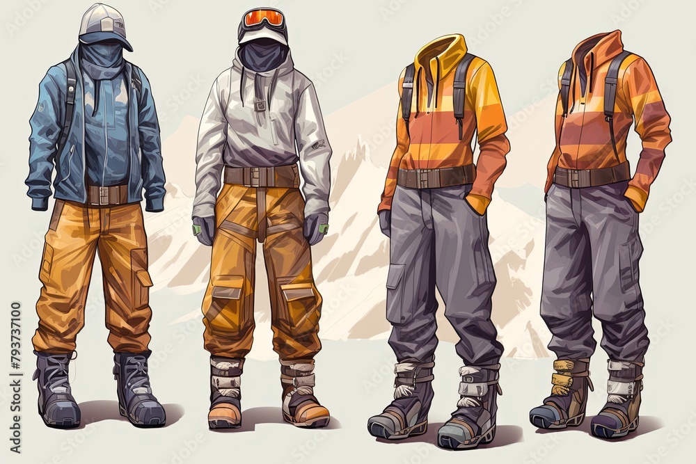 Snowcap Mountain Apparel Designs: Winter Sports Outfits & Mountain Chic Looks Snowcap Mountain Apparel Designs: Winter Sports Outfits & Mountain Chic Looks