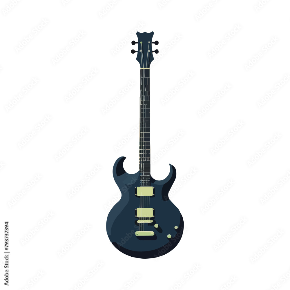 Obraz premium Guitar | Minimalist and Simple Silhouette - Vector illustration