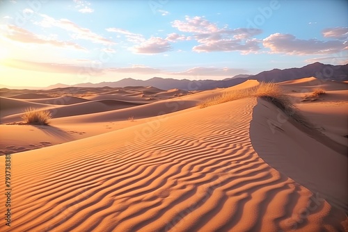 Time-Lapse Desert Dune Videos: Natural Scenes of Desert Life Cycle