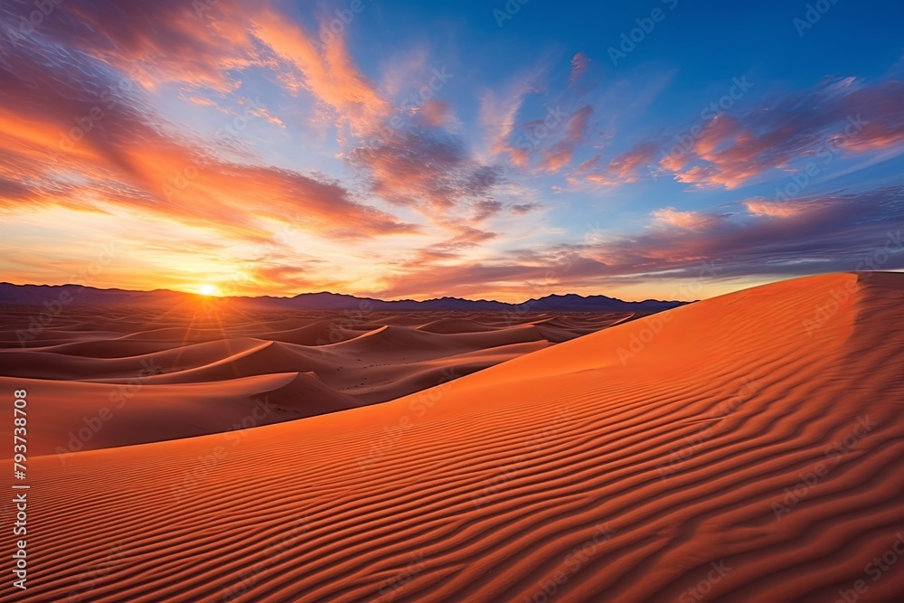 Desert Sunrise Serenity: Time-Lapse Dune Videos Unveiled