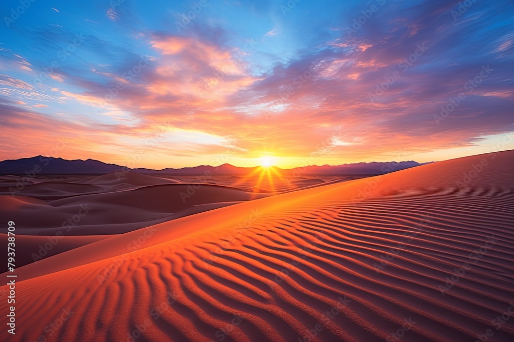Serene Desert Sunrise Time-Lapse: Mesmerizing Dune Videos