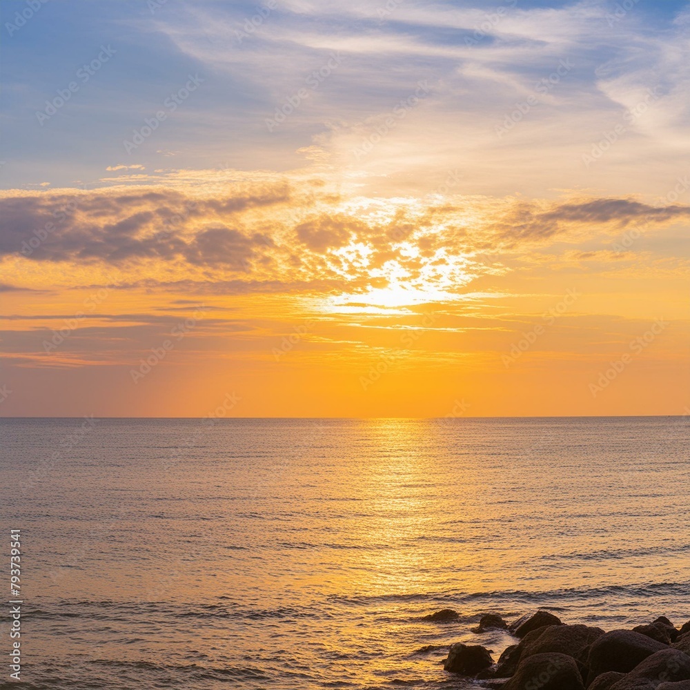 Obraz premium sunset over the sea