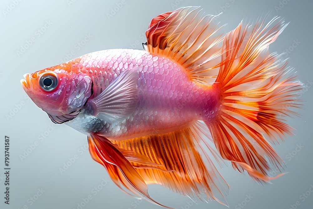 Fototapeta premium Elegant Fish in Simple, Clean Composition