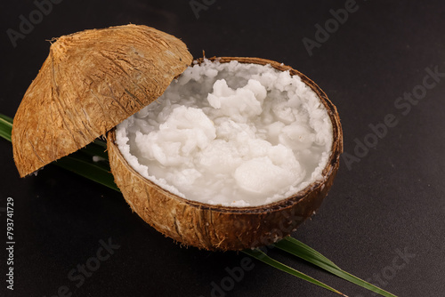 Kelapa Kopyor. Natural Coconut Curd. Tra Vinh Coconut. photo