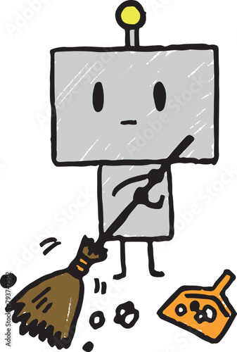 掃除をする簡単ロボット