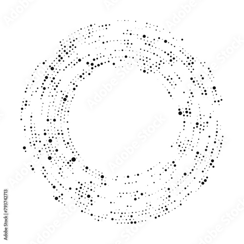 Circle halftone dotted background