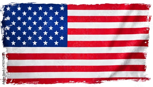 Illustration of american flag © Marinnai