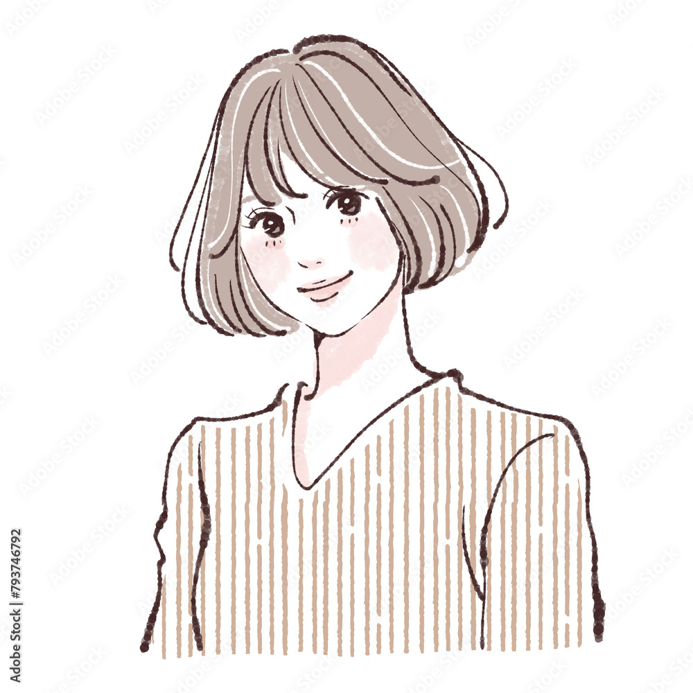 女性・女の子のイラスト素材 女性・女の子のイラスト素材