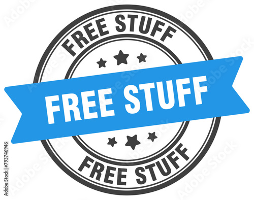 free stuff stamp. free stuff label on transparent background. round sign