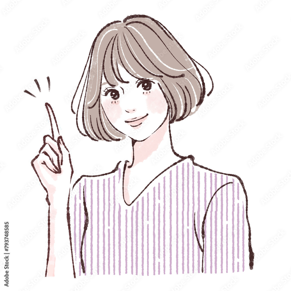 女性・女の子のイラスト素材 女性・女の子のイラスト素材