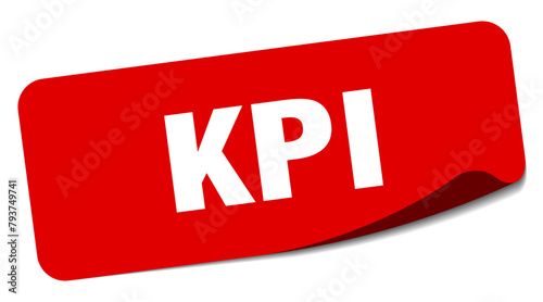 kpi sticker. kpi label