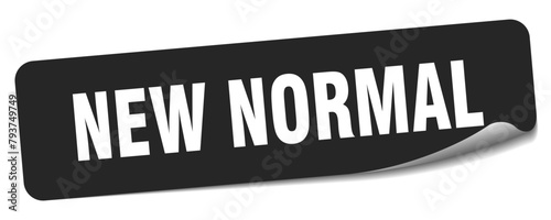 new normal sticker. new normal label