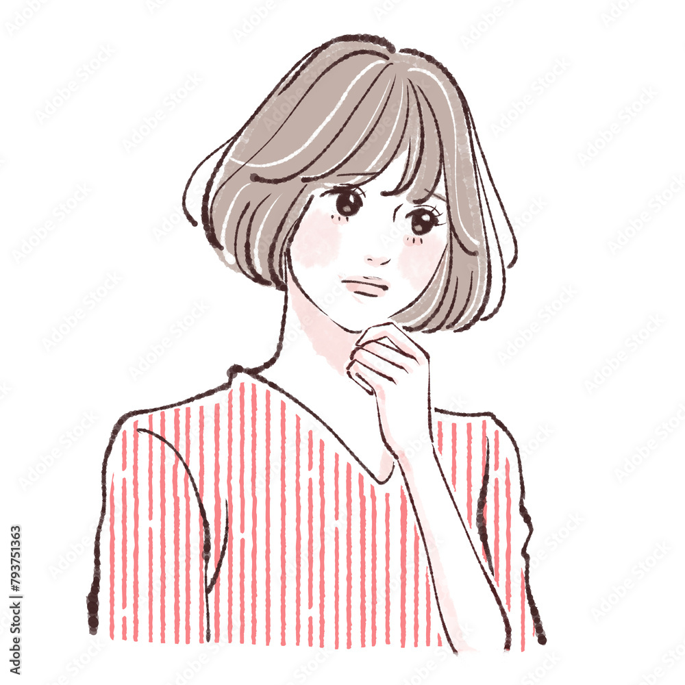 女性・女の子のイラスト素材 女性・女の子のイラスト素材