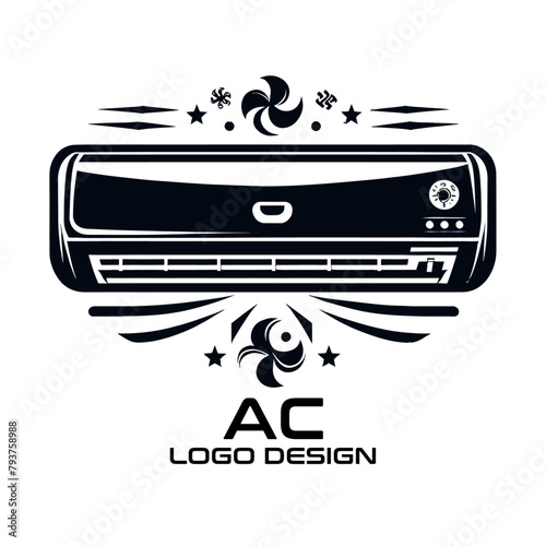 Air Conditioner Vector Logo Design photo