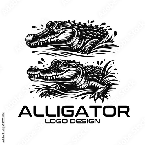 Alligator Vector Logo Design
