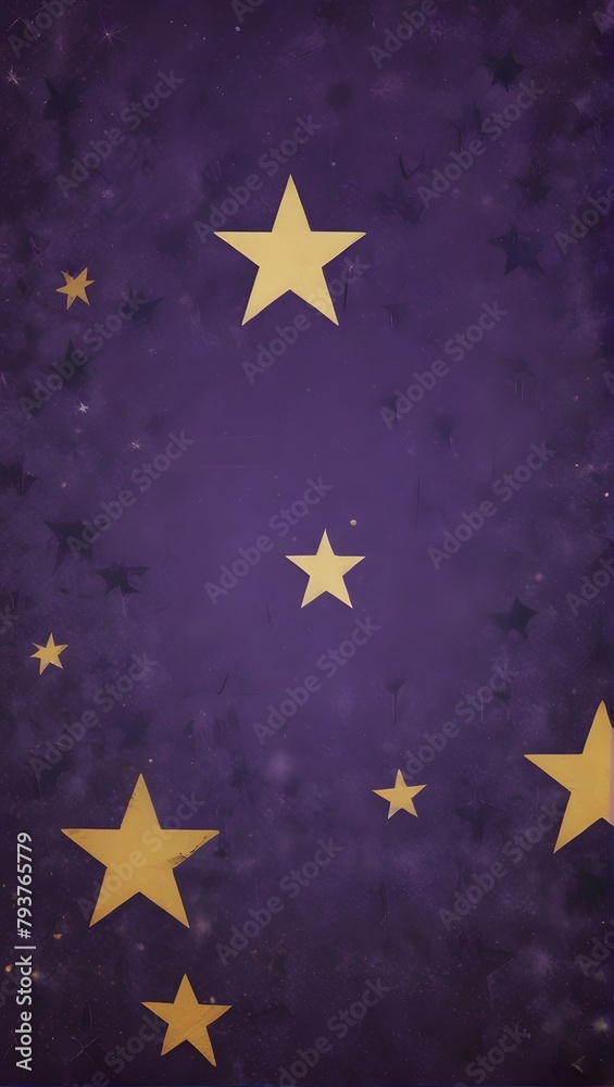 stars and moon, ai generated