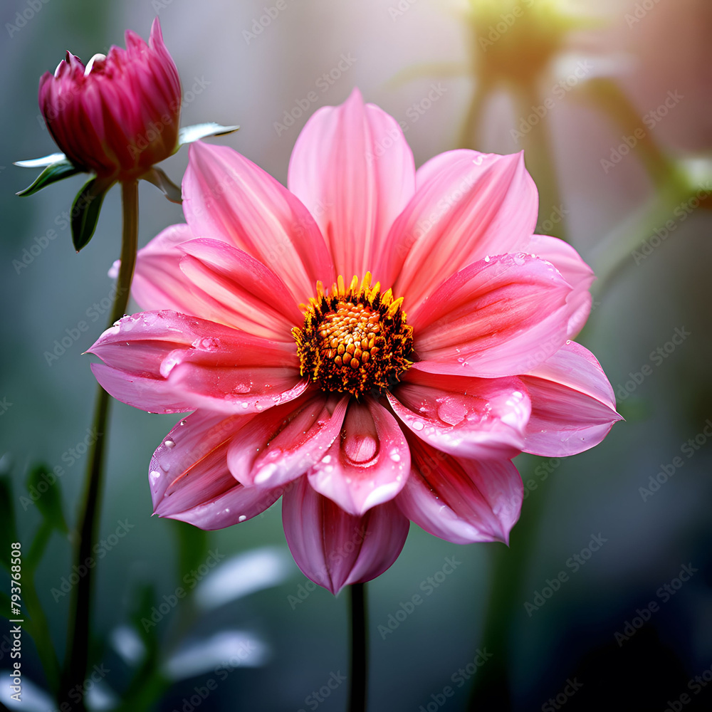 Obraz premium pink gerber daisy