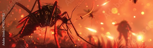 Mosquito Pandemic Malaria and Dengue Spread Across the Land