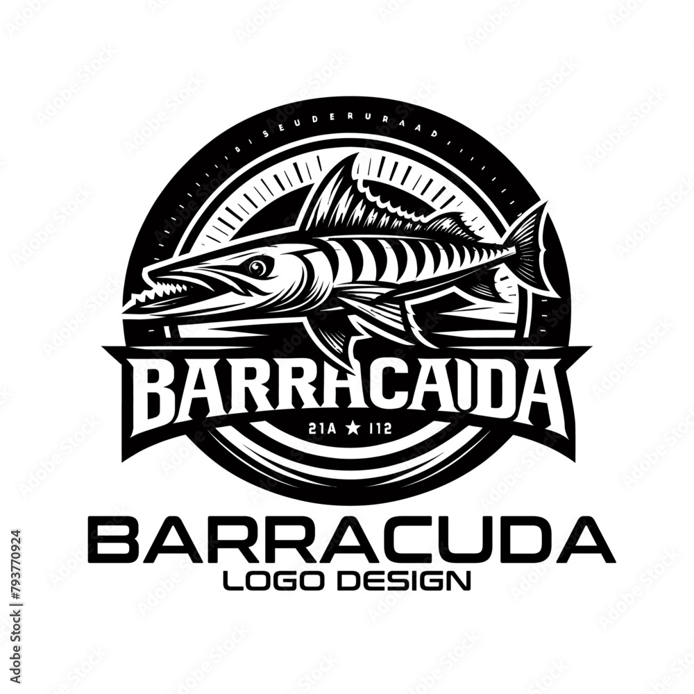 Obraz premium Barracuda Vector Logo Design