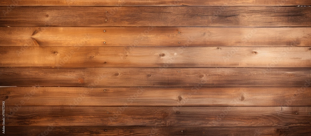 Fototapeta premium Wooden Wall with Brown Stain